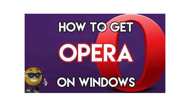 Opera (Windows) software [opera-software]